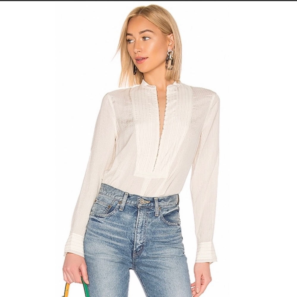Rag & Bone Alfie Pinstripe Silk Shirt